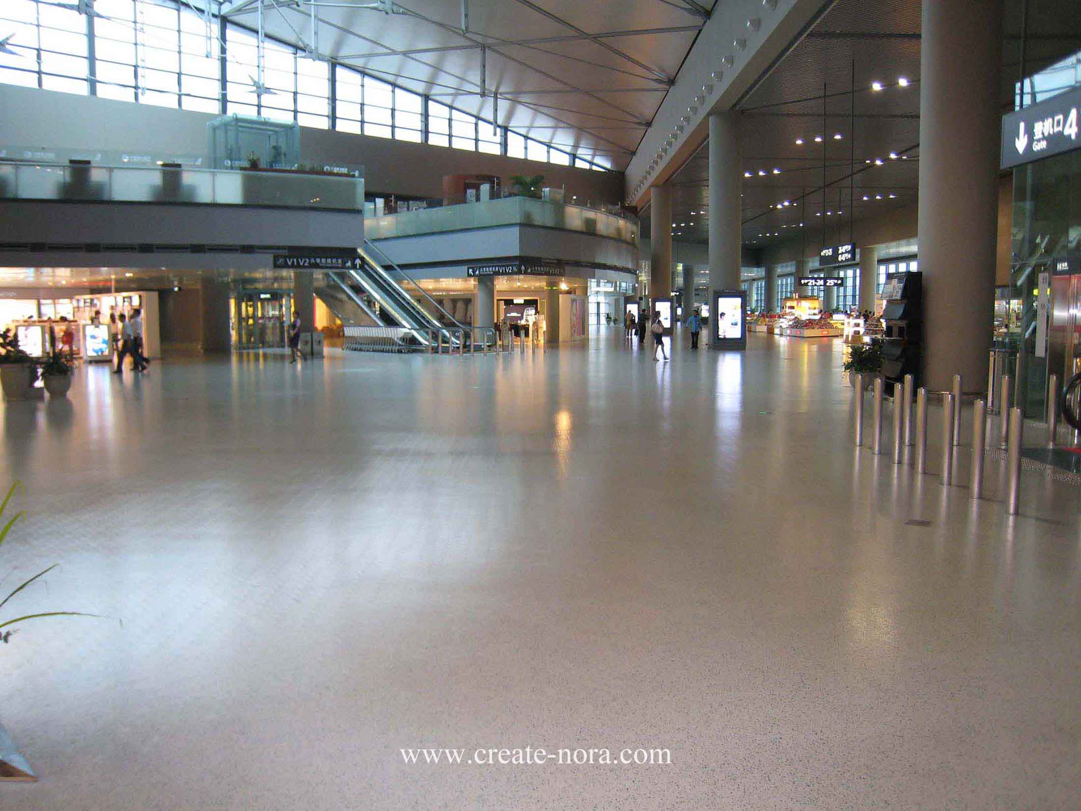 the photo of nora rubber flooring in Hongqiao Airport T2 9